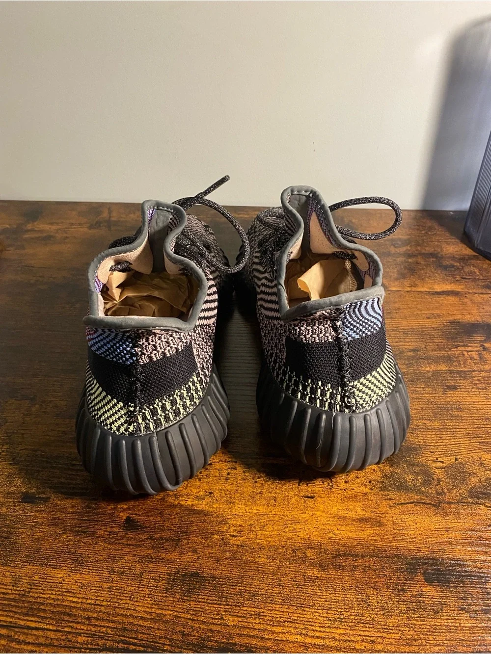 Yeezy Adidas Boost 350 V2 Black Red Primeknit Men's Sneakers